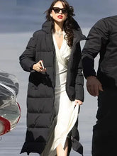 The Ministry of Ungentlemanly Warfare Eiza González Black Puffer Coat